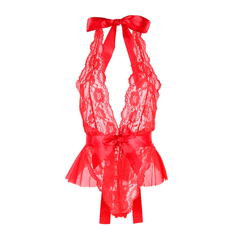 SUBBLIME - 953980 BODY SEXY CON VOLANT + CINTURA ROSSO L/XL – Insieme sexy della biancheria – foto 5