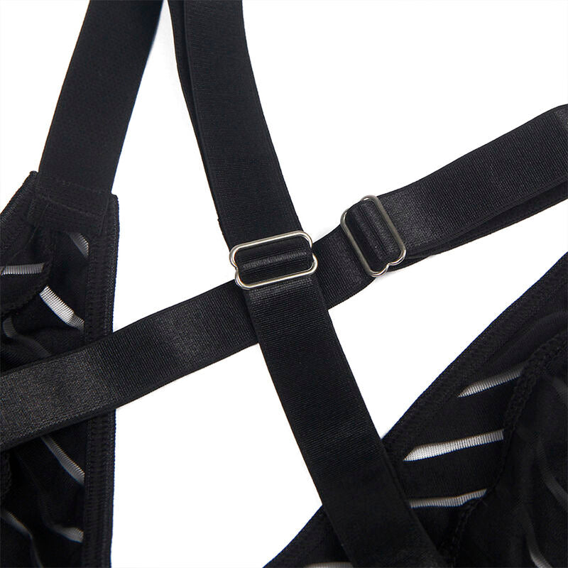 SUBBLIME - 954147 BODY CON CINTURA REGGICALZE NERO S/M – Body – foto 7