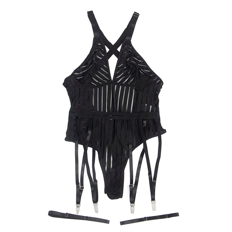SUBBLIME - 954154 BODY CON CINTURA REGGICALZE NERO L/XL – Body – foto 5