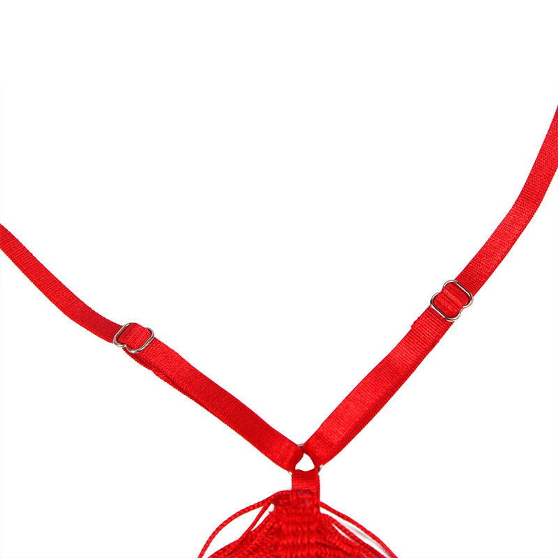 SUBBLIME - 954246 ABITO CON SPALLINE + PERIZOMA ROSSO S/M – Insieme sexy della biancheria – foto 6