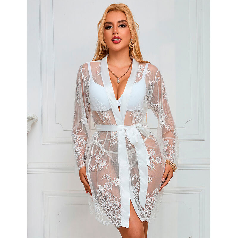 SUBBLIME - 954369 CAMICIA DA NOTTE MANICA LUNGA CON DISEGNO FLOREALE BIANCO S/M – Camicie da notte – foto 9