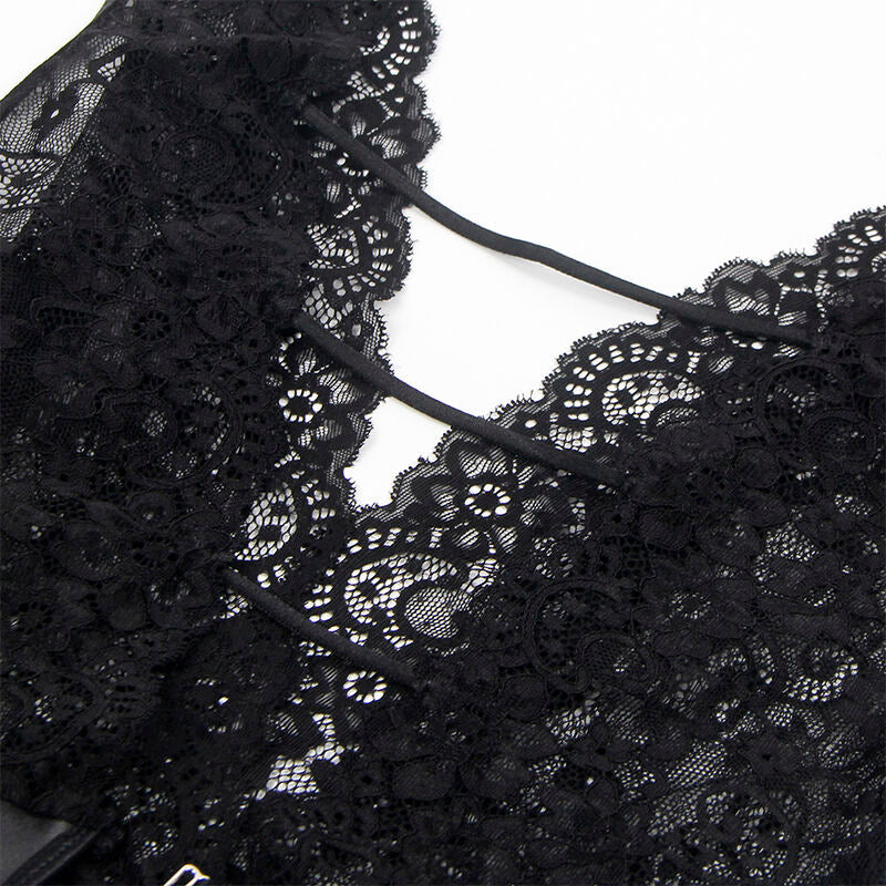 SUBBLIME - 954390 BODY SEXY CON CINTURA REGGICALZE NERO L/XL – Body – foto 7