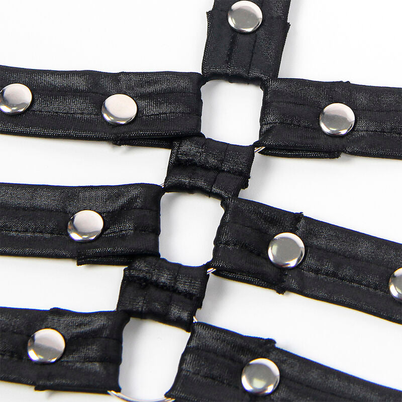 SUBBLIME - 954413 BODY BONDAGE IN PELLE NERO L/XL – Body – foto 6