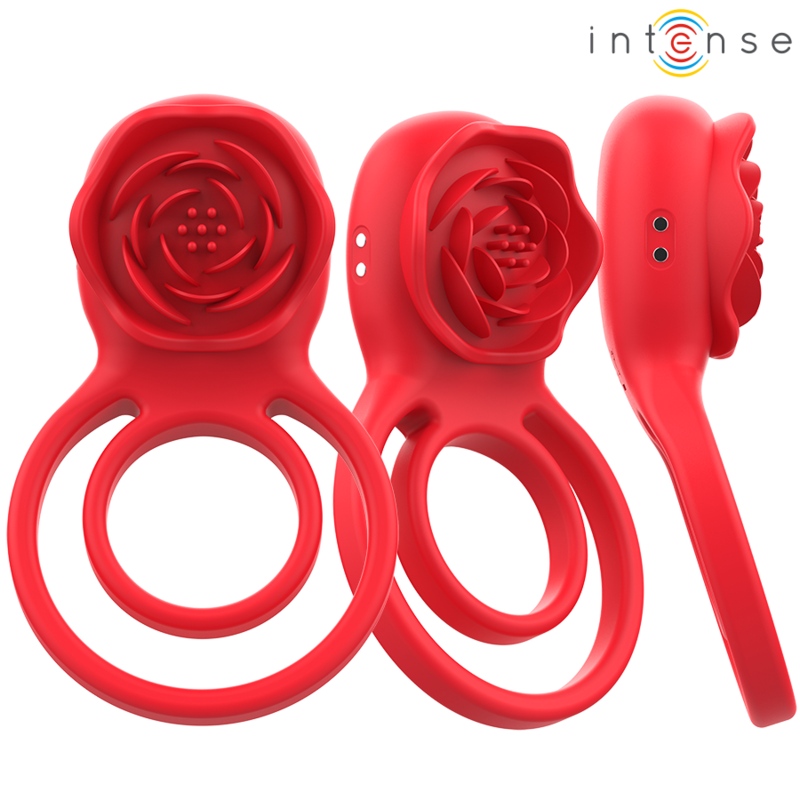 INTENSE - GAIL STIMOLATORE ROSE 10 VIBRAZIONI ROSSO TELECOMANDO – Per il clitoride – foto 3