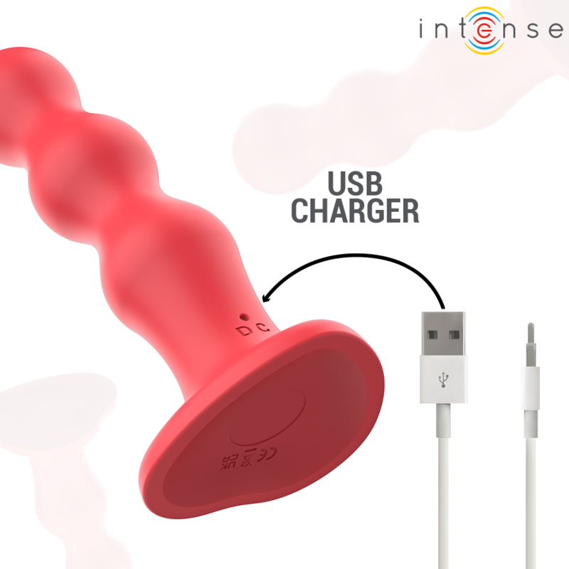 INTENSE - CODY VIBRATORE CON VENTOSA TELECOMANDO ROSSO – Telecomando – foto 6