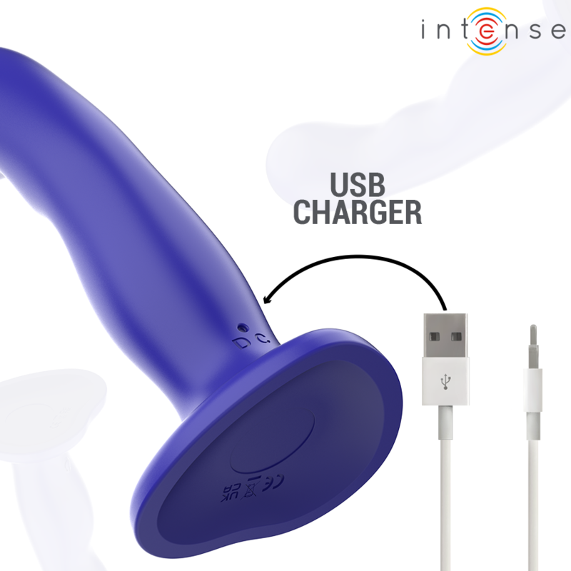 INTENSE - VIBRATORE SHORTY CON VENTOSA TELECOMANDO BLU – Telecomando – foto 6