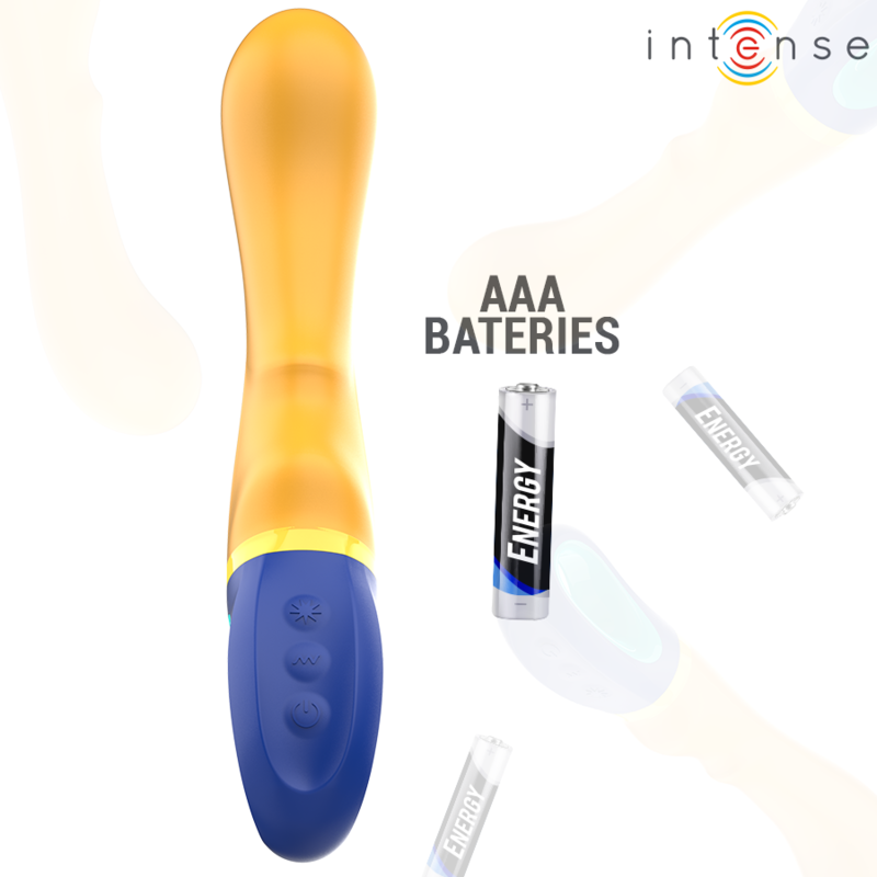 INTENSO - VIBRATORE PUNTO G SHAGGY GIALLO – Vibratori a punto G – foto 5