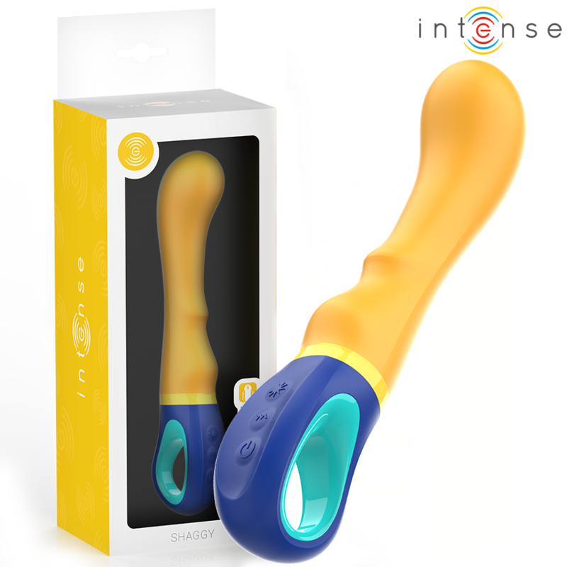 INTENSO - VIBRATORE PUNTO G SHAGGY GIALLO – Vibratori a punto G