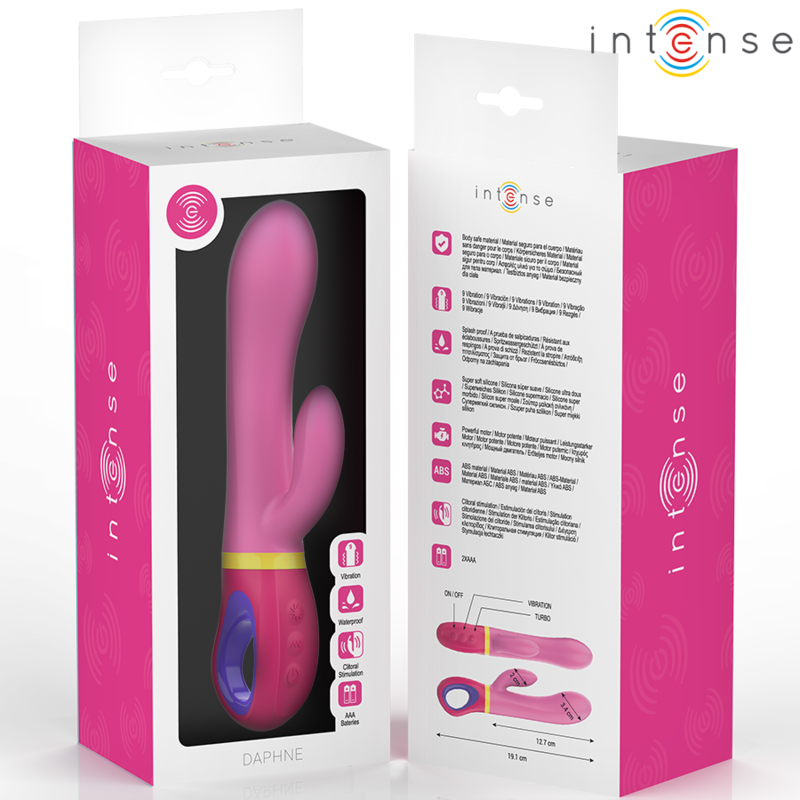 INTENSO - VIBRATORE CONIGLIO ROSA DAPHNE – Vibratori di coniglio – foto 6