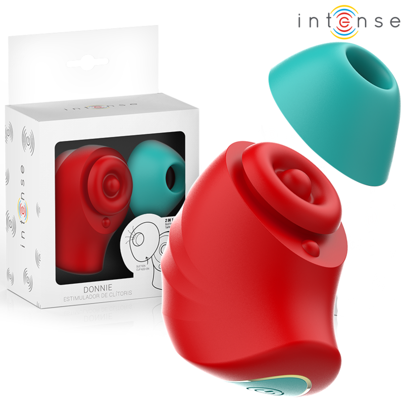 INTENSE - DONNIE STIMOLATORE CLITORIDEO ROSSO/VERDE – Per il clitoride – foto 2