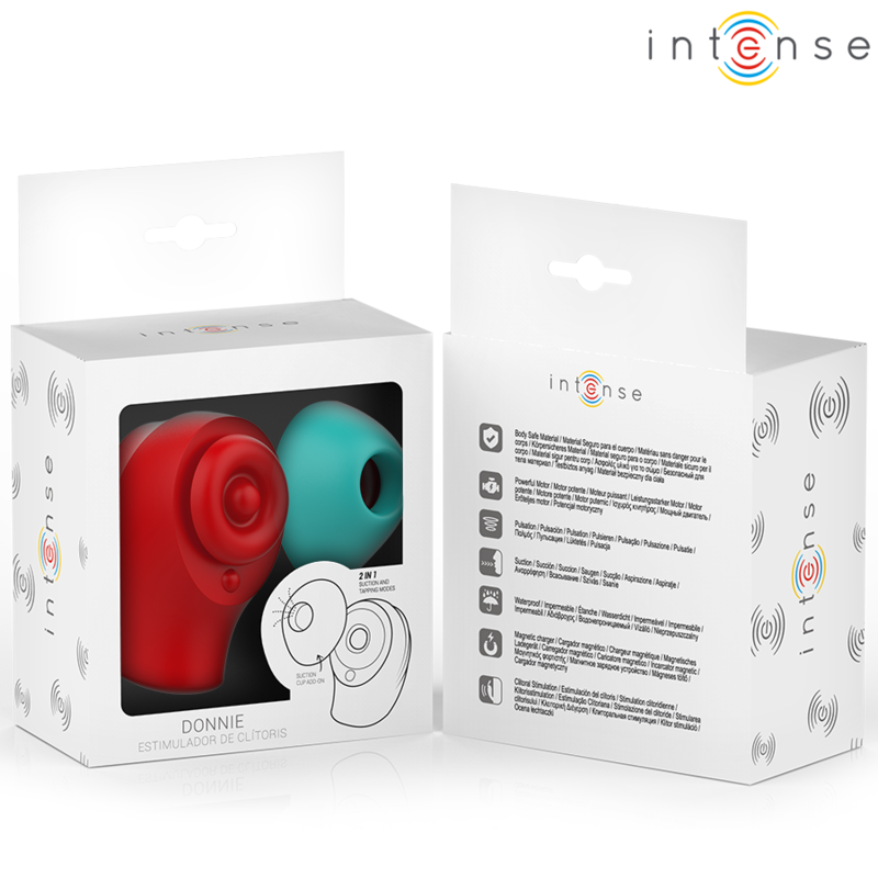 INTENSE - DONNIE STIMOLATORE CLITORIDEO ROSSO/VERDE – Per il clitoride – foto 7