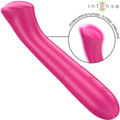 INTENSE - PATY VIBRATORE 19 CM FLESSIBILE 10 VIBRAZIONI MODELLO 2 ROSA – Classici vibratori anali o vaginali