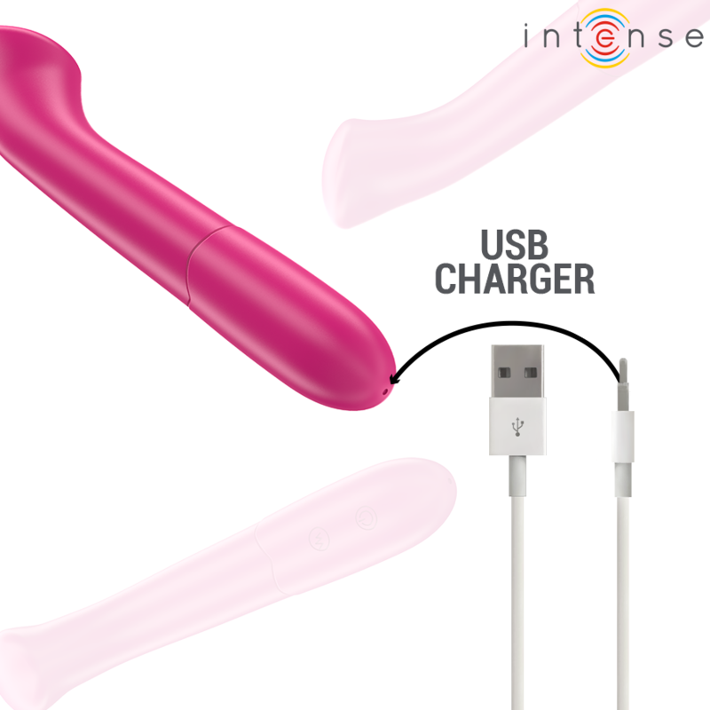 INTENSE - PATY VIBRATORE 19 CM FLESSIBILE 10 VIBRAZIONI MODELLO 2 ROSA – Classici vibratori anali o vaginali – foto 5