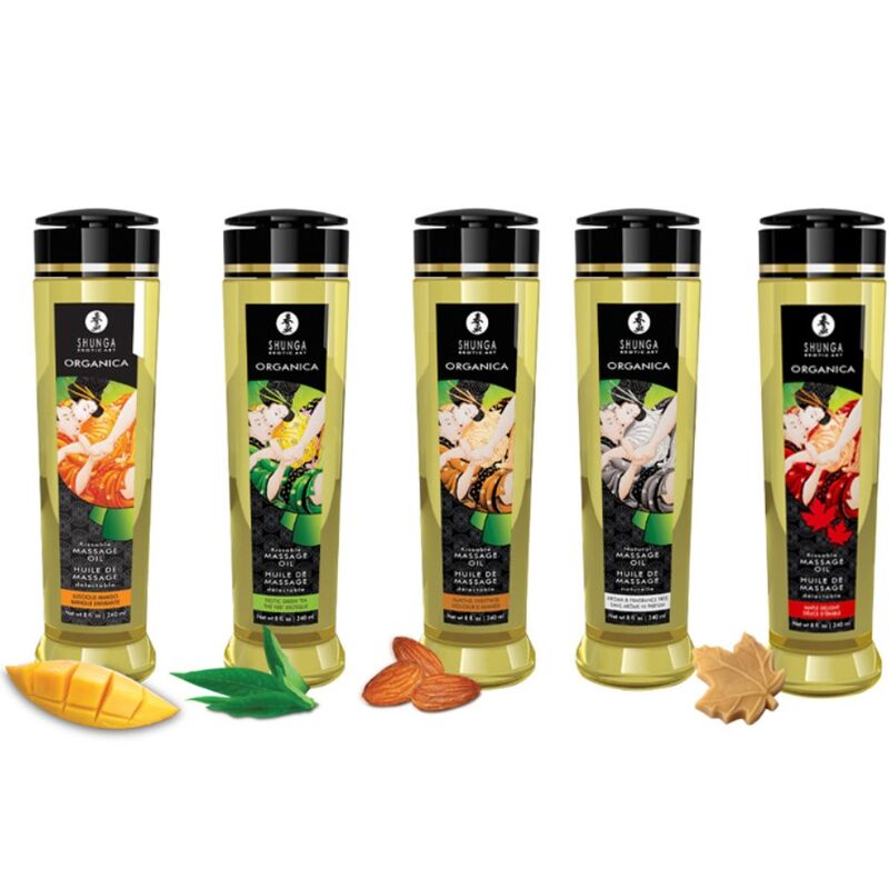 SHUNGA - OLIO DA MASSAGGIO BIOLOGICO MANGO 240 ML – Oli Aromatizzati – foto 2
