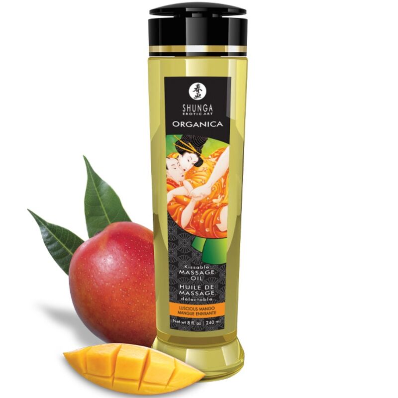 SHUNGA - OLIO DA MASSAGGIO BIOLOGICO MANGO 240 ML – Oli Aromatizzati
