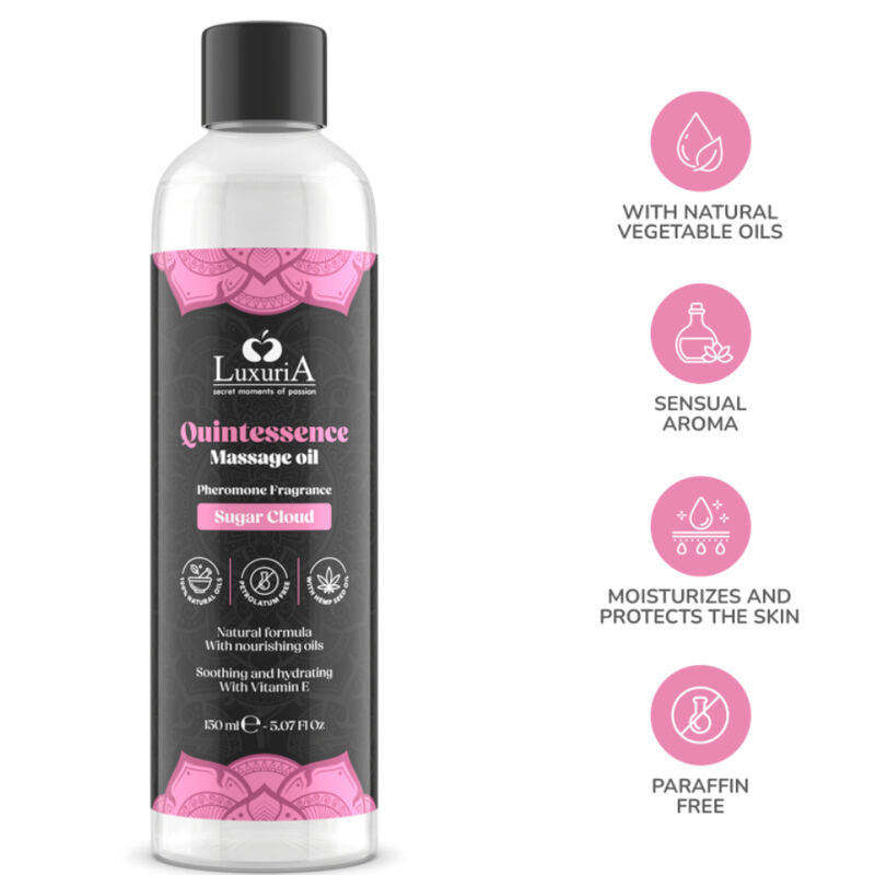 INTIMATELINE LUXURIA - OLIO MASSAGGIO SUGAR CLOUD 150 ML – Oli Aromatizzati – foto 4