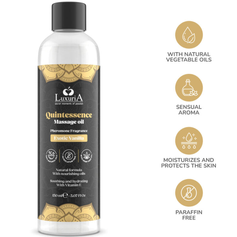 INTIMATELINE LUXURIA - ACEITE DE MASAJES VAINILLA ESOTICO 150 ML – Oli Aromatizzati – foto 4