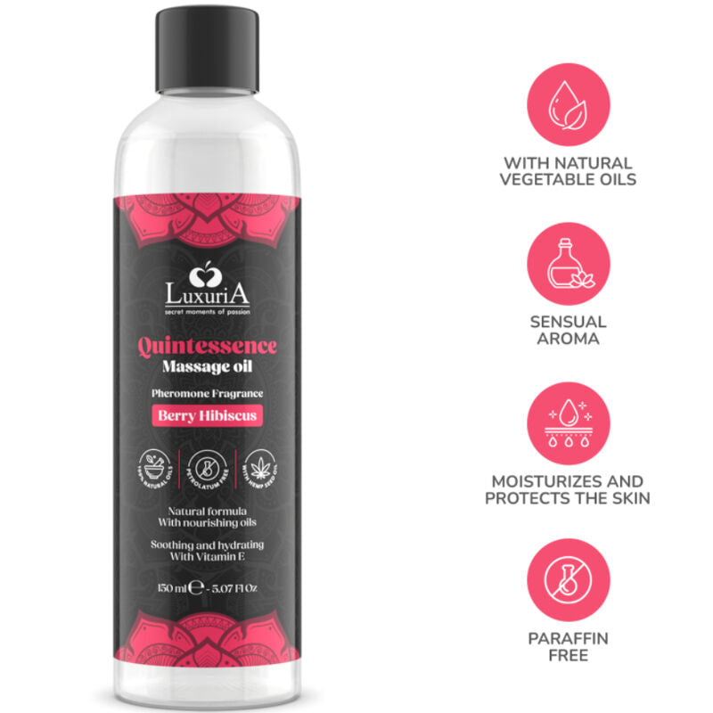 INTIMATELINE LUXURIA - OLIO MASSAGGIO BACCHE 150 ML – Oli Aromatizzati – foto 4