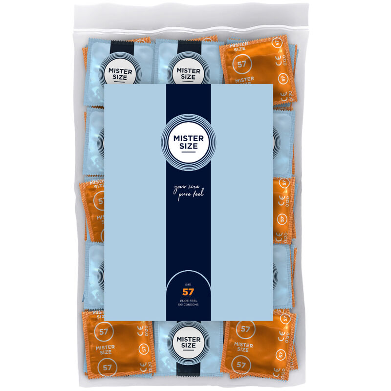 MISTER SIZE - PRESERVATIVO TAGLIA L 57 MM (100 UNITÀ) – Scatole da 30 a 288