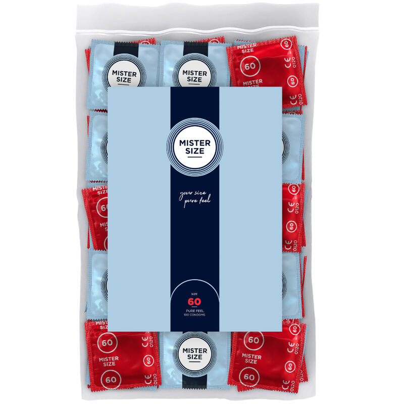 MISTER SIZE - PRESERVATIVO TAGLIA XL 60 MM (100 UNITÀ) – Scatole da 30 a 288