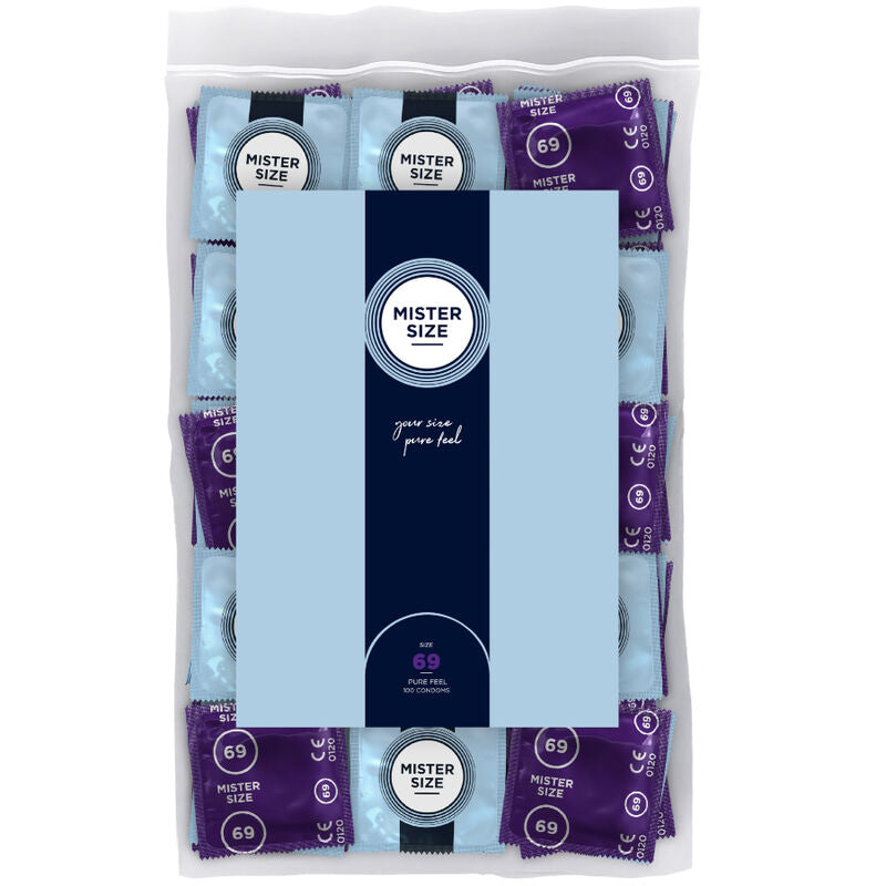 MISTER SIZE - PRESERVATIVI TAGLIA XXXL 69 MM (100 UNITÀ) – Scatole da 30 a 288