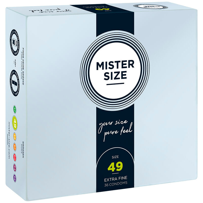 MISTER SIZE - PRESERVATIVO TAGLIA S 49 MM (36 UNITÀ) – Scatole da 30 a 288