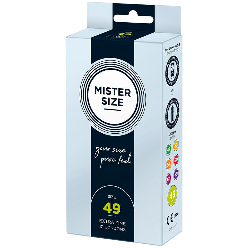 MISTER SIZE - PRESERVATIVO TAGLIA S 49 MM (10 UNITÀ) – Scatole da 4 a 24 – foto 2