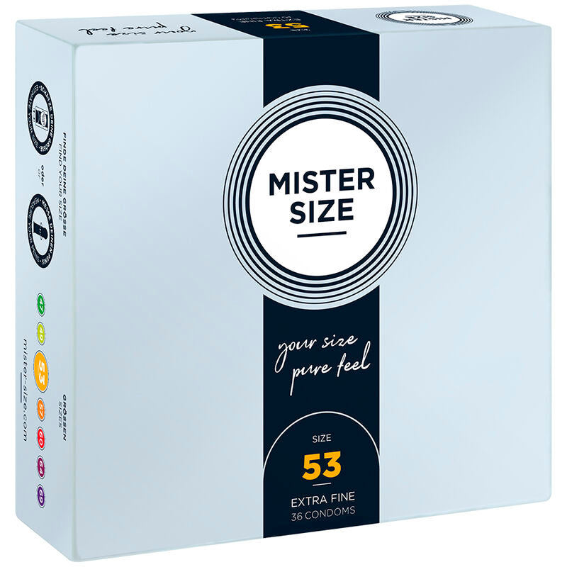 MISTER SIZE - PRESERVATIVO TAGLIA M 53 MM (36 UNITÀ) – Scatole da 30 a 288