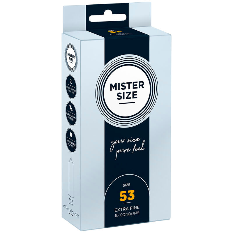 MISTER SIZE - PRESERVATIVO TAGLIA M 53 MM (10 UNITÀ) – Scatole da 4 a 24