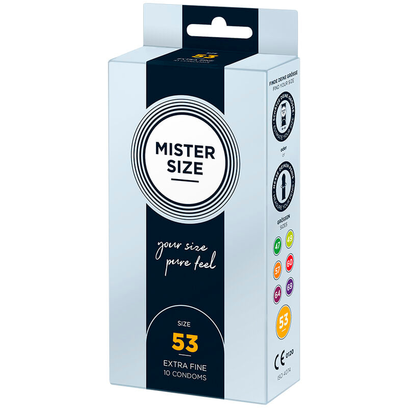 MISTER SIZE - PRESERVATIVO TAGLIA M 53 MM (10 UNITÀ) – Scatole da 4 a 24 – foto 2
