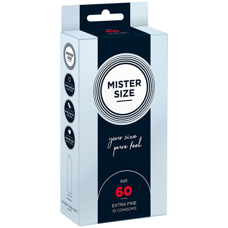 MISTER SIZE - PRESERVATIVO TAGLIA XL 60 MM (10 UNITÀ) – Scatole da 4 a 24
