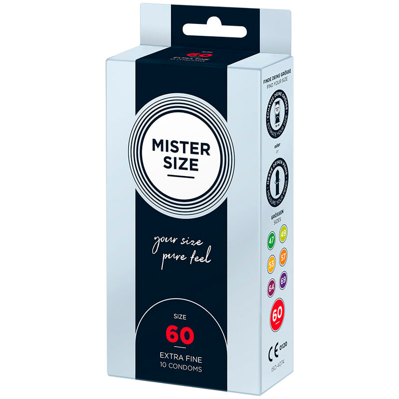 MISTER SIZE - PRESERVATIVO TAGLIA XL 60 MM (10 UNITÀ) – Scatole da 4 a 24 – foto 2