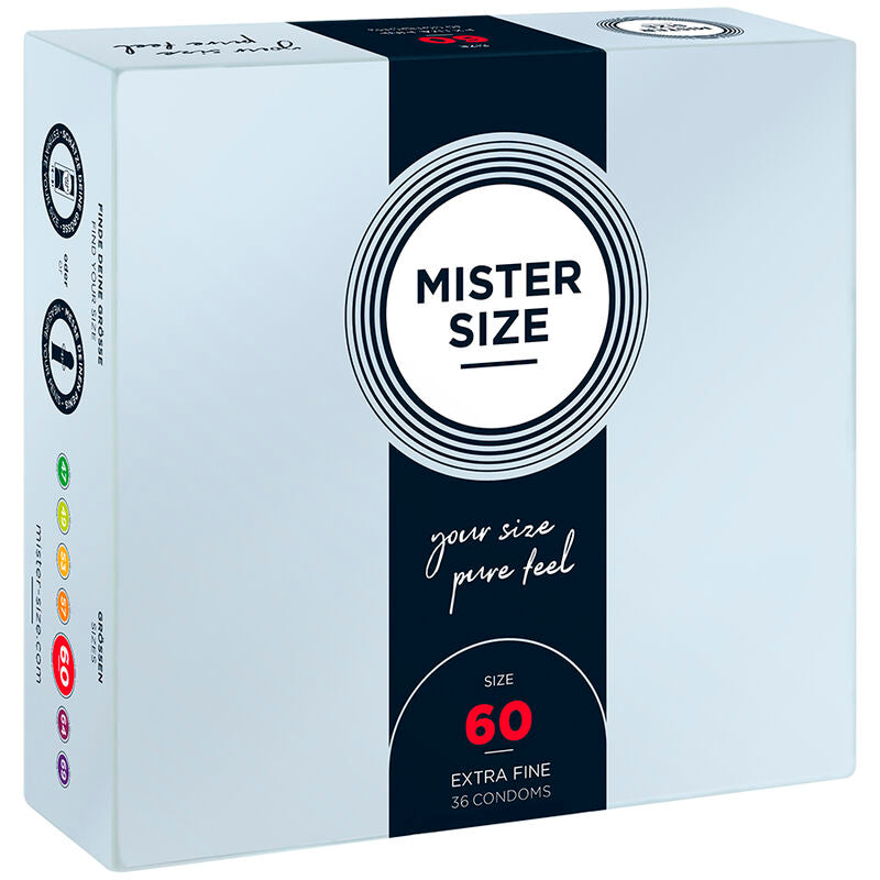 MISTER SIZE - PRESERVATIVO TAGLIA XL 60 MM (36 UNITÀ) – Scatole da 30 a 288