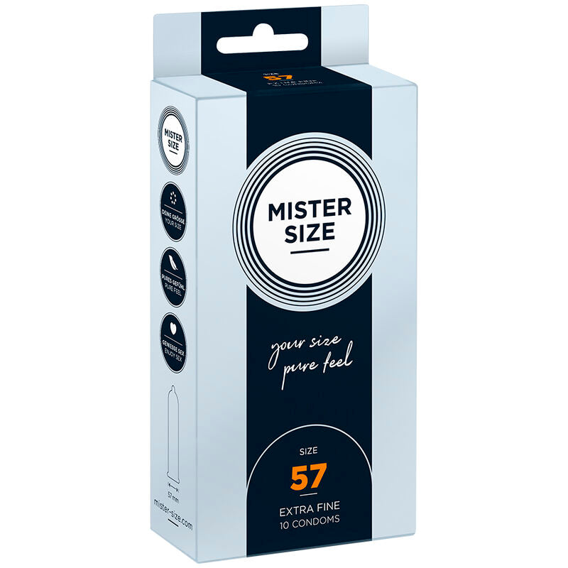MISTER SIZE - PRESERVATIVO TAGLIA L 57 MM (10 UNITÀ) – Scatole da 4 a 24
