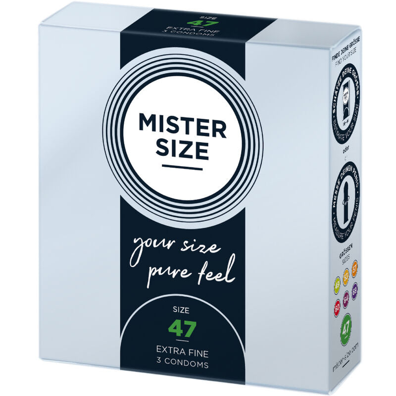 MISTER SIZE - PRESERVATIVI TAGLIA XS 47 MM (3 UNITÀ) – Kartons mit 3 Stück – foto 2