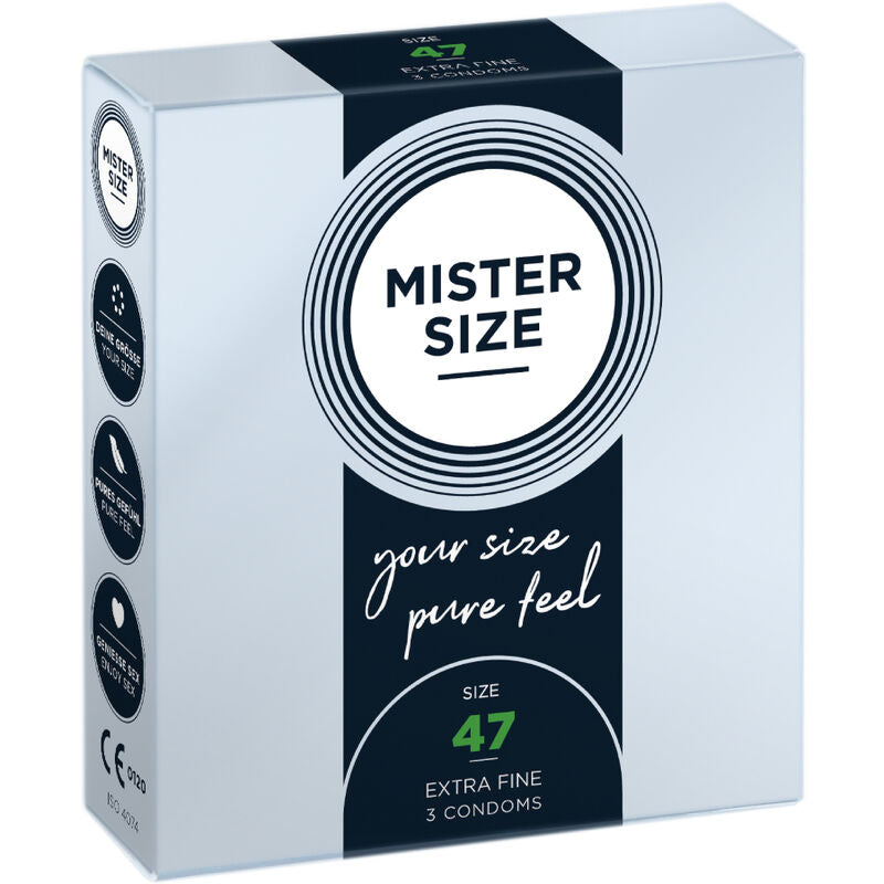 MISTER SIZE - PRESERVATIVI TAGLIA XS 47 MM (3 UNITÀ) – Kartons mit 3 Stück