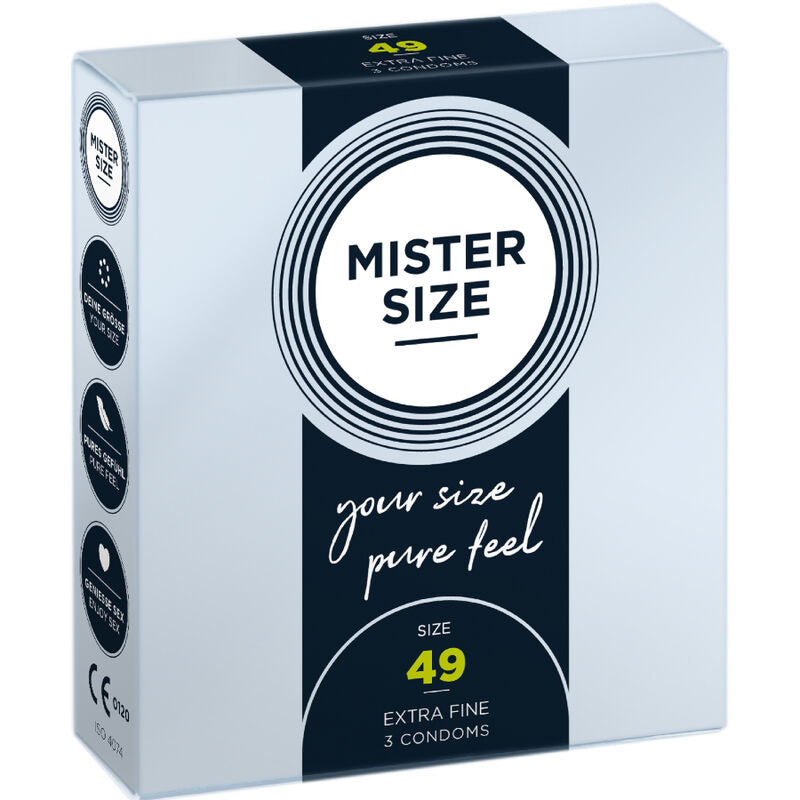 MISTER SIZE - PRESERVATIVO TAGLIA S 49 MM (3 UNITÀ) – Kartons mit 3 Stück