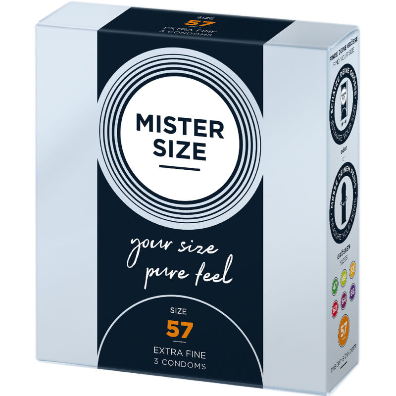 MISTER SIZE - PRESERVATIVO TAGLIA L 57 MM (3 UNITÀ) – Kartons mit 3 Stück – foto 2