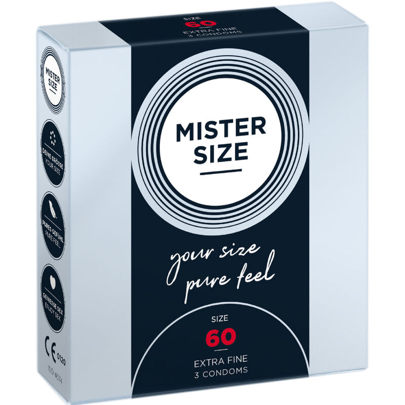 MISTER SIZE - PRESERVATIVO TAGLIA XL 60 MM (3 UNITÀ) – Kartons mit 3 Stück