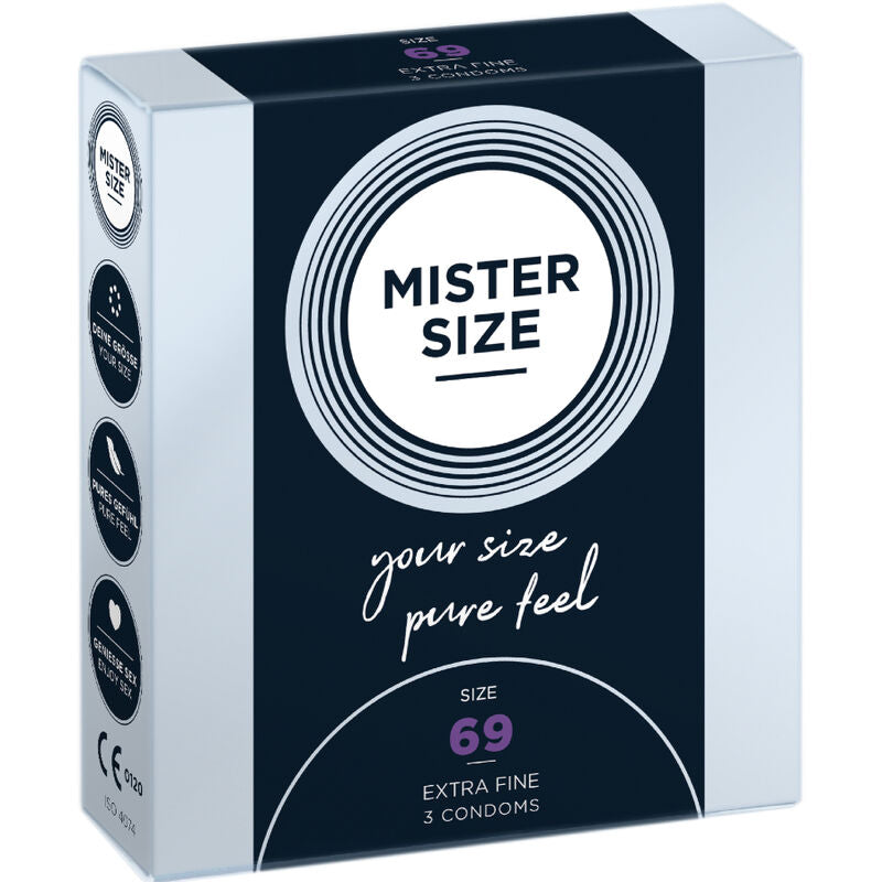 MISTER SIZE - PRESERVATIVI TAGLIA XXXL 69 MM (3 UNITÀ) – Kartons mit 3 Stück