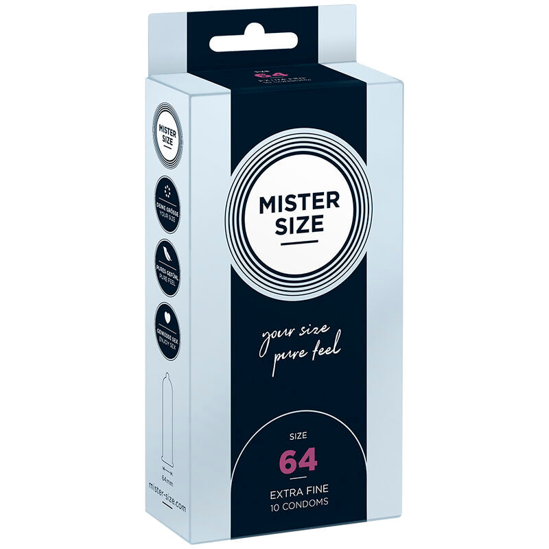 MISTER SIZE - PRESERVATIVI TAGLIA XXL 64 MM (10 UNITÀ) – Scatole da 4 a 24