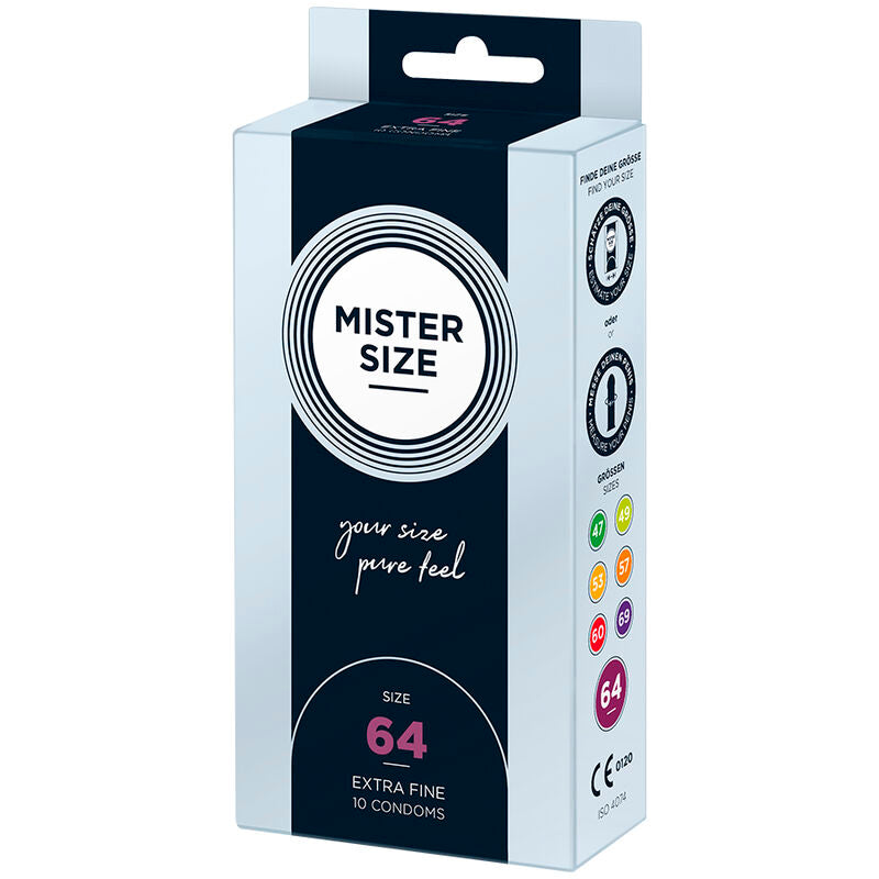 MISTER SIZE - PRESERVATIVI TAGLIA XXL 64 MM (10 UNITÀ) – Scatole da 4 a 24 – foto 2
