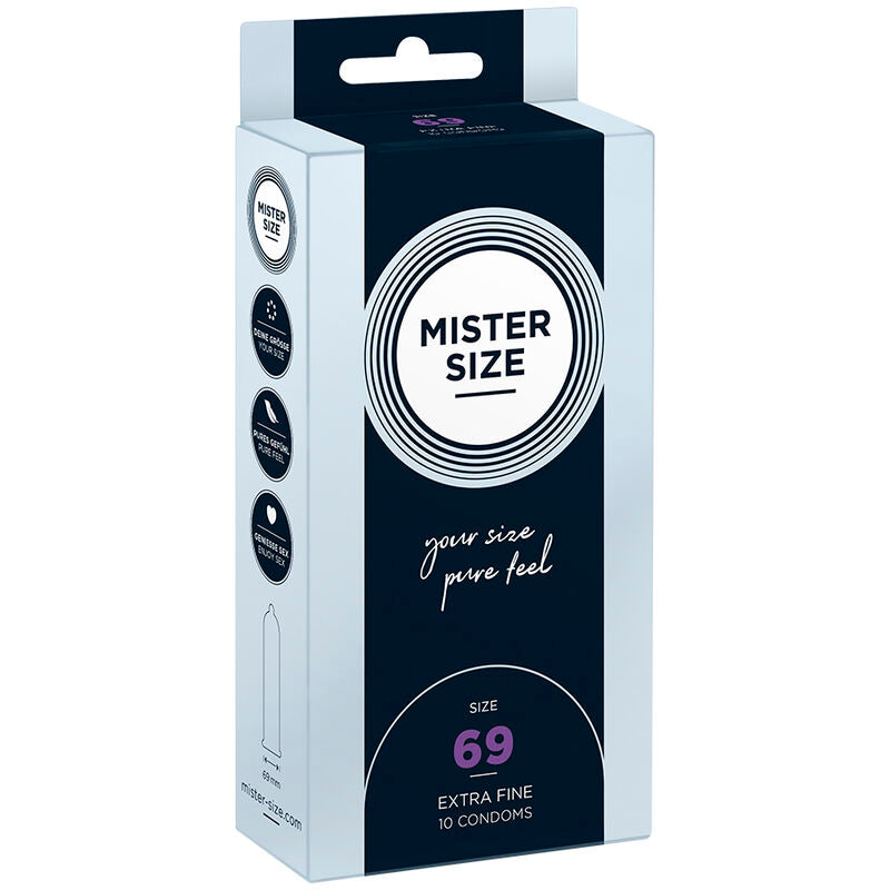 MISTER SIZE - PRESERVATIVI TAGLIA XXXL 69 MM (10 UNITÀ) – Scatole da 4 a 24