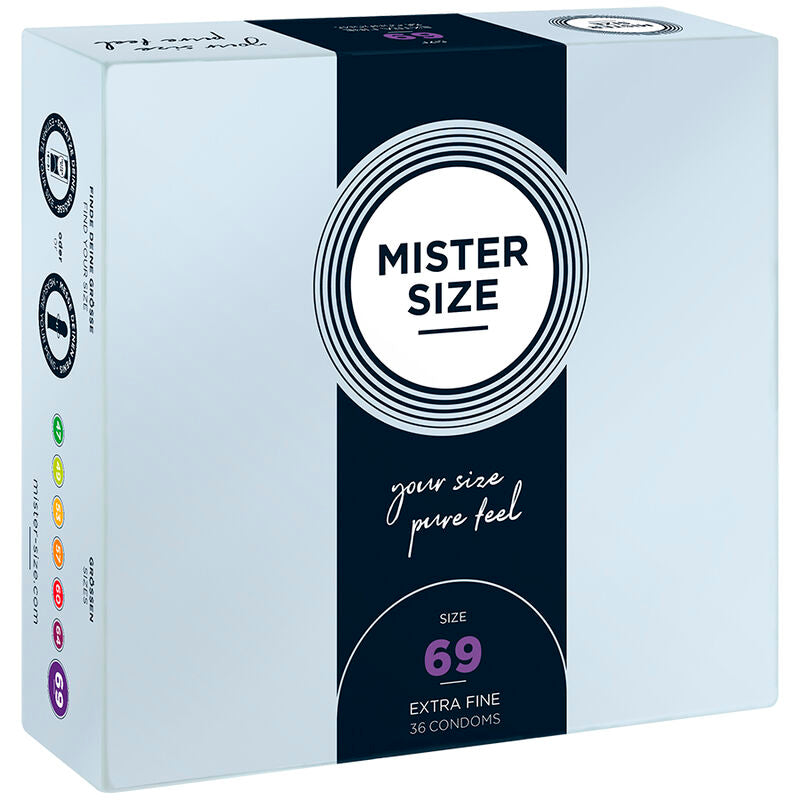 MISTER SIZE - PRESERVATIVI TAGLIA XXXL 69 MM (36 UNITÀ) – Scatole da 30 a 288