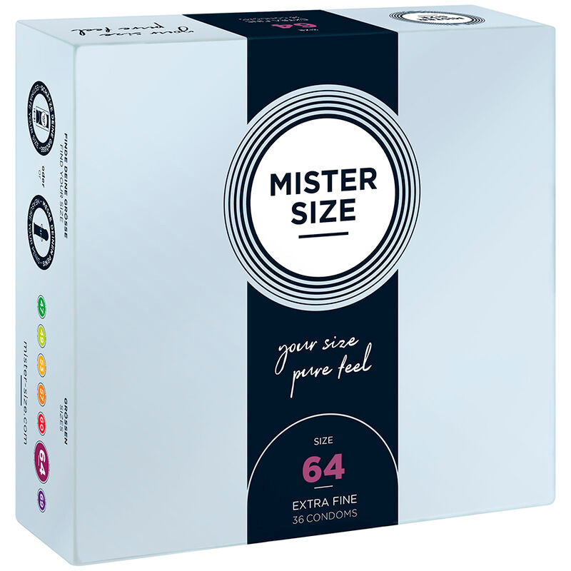 MISTER SIZE - PRESERVATIVI TAGLIA XXL 64 MM (36 UNITÀ) – Scatole da 30 a 288