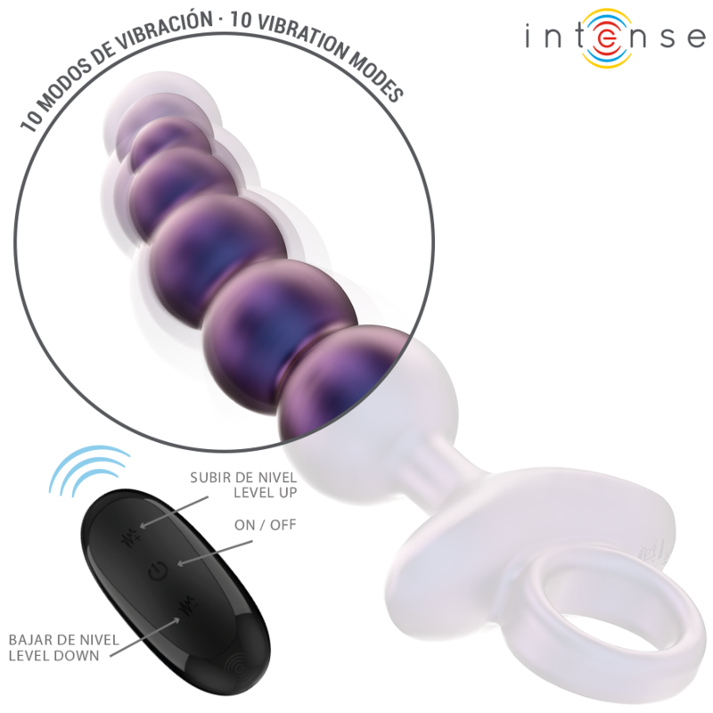 INTENSE - TITO VIBRANTE ANAL PLUG MODELLO 3 TELECOMANDO – Vibratori anali – foto 4