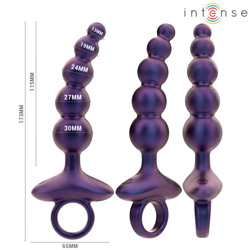INTENSE - TITO VIBRANTE ANAL PLUG MODELLO 3 TELECOMANDO – Vibratori anali – foto 3