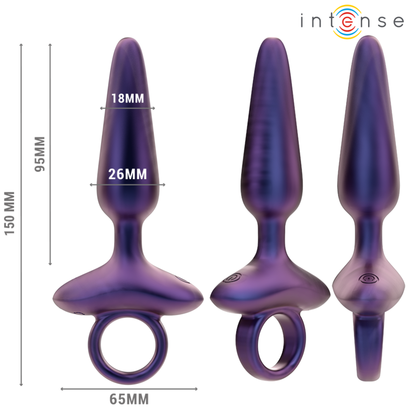 INTENSE - MARLON VIBRANTE ANAL PLUG MODELLO 4 TELECOMANDO – Tappi anali – foto 3