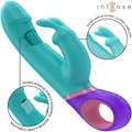 INTENSE - MONICA VIBRATORE RABBIT CON STIMOLATORE G-SPOT ROTANTE BLU – Vibratori a punto G