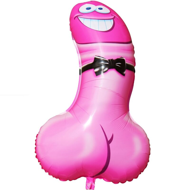 DIABLO PICANTE - PALLONCINO ROSA A FORMA DI PENE PER FESTE – Giochi di addio singoli
